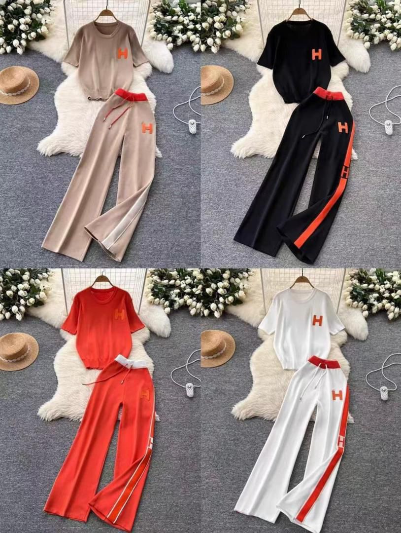 Ensemble t-shirt et pantalon chic look élégant et confortable