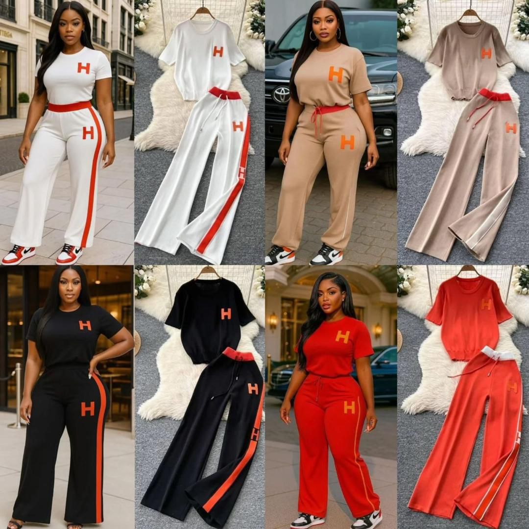 Ensemble t-shirt et pantalon chic look élégant et confortable